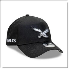 New Era 費城老鷹隊可調節棒球帽, Black, 1個