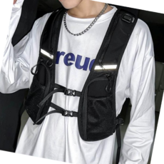 하이킹베스트 블랙컬러 마라톤조끼 러닝조끼 조깅 등산 양포켓조끼