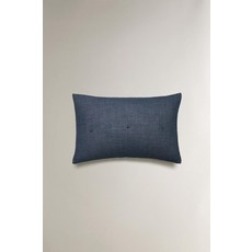 zara 자라 양면 모슬린 차렵 쿠션 커버 - 네이비, 30 x 50 cm
