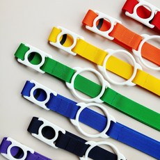 국내제작 투인원 실리콘 물병스트랩(색상 15개), 1개, 주황