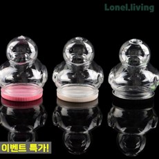 로넬리빙 DIY 만들기 PVC 반전용기 오리스노우볼 용기 뚜껑세트, 100개