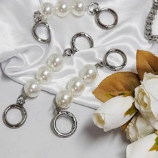 진주 연장 스트랩 실버 14cm 액세서리 디자인 eso+22872MP