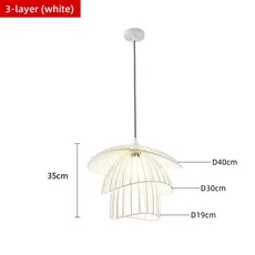 노르딕 블랙 골드 레드 미니멀리스트 펜던트 라이트 모던 거실 레스토랑 램프 카페 의류 매장 매직 빔 아트, 05 Red 100cm, 01 차가운 흰색