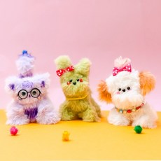 [정서활동] 밍크 모루 반려인형 만들기 - 1인세트, 1개