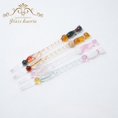 해외 구매대행 글라스카오리아 고양이 유리펜 투명 펜촉 1429001-003 일본발송, 핑크