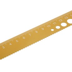 알루미늄 금속 눈금자 키트 측정 그리기 스케일 학생 사무실 학교 휴대용 경량, 1개, 기본