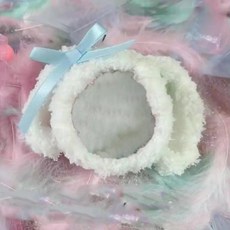 다마고치 파라다이스 캐릭터 유니 퐁실 털 뜨개 귀돌이 쉘 케이스, 1