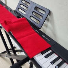 R66 피아노 건반커버 빨강 덮개 방과후 음악 학원 뮤직 레드 커