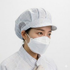 MK 방진모자 여성모자 제전모자 위생모, 1개, 화이트