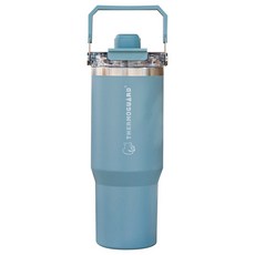 THERMOGUARD 樂唯鈦陶瓷鈦大杯 一蓋三飲 磁吸防丟杯帽, 暮空藍, 1個, 900ml