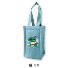 現貨正版 怪奇事物所 保冷飲料提袋 保溫提袋 飲料袋 青蛙 環保飲料提袋 保溫保冷袋 冰霸杯提袋 飲料袋 手搖杯提袋, 1個, 海灘