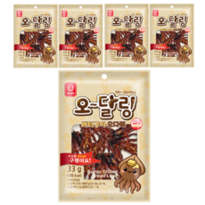 한진식품 오달링 버터구이 오다리, 5개, 33g