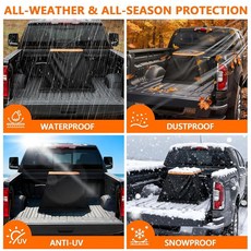 15K-26K 5륜 트레일러 히치와 호환되는 5번째 휠 히치 커버 지퍼 디자인의 튼튼한 600D 방수 방진 자외선 차단 길이 76.2cm(30인치) x 너비 높이 50.8c