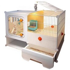 토끼 은신처 대형 3구 케이지 토끼집 하우스 기본형 실내 투명, A. 2그리드 기본형(1.5kg)