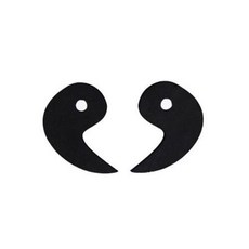 臺灣出貨 爆款地縛少年花子君cos道具帽子鬼火小菜刀不可開刃頭胸配飾定製君 柚木司普八尋寧寧菜刀 cos道具, 寧寧黑勾玉髮夾一對, 1個