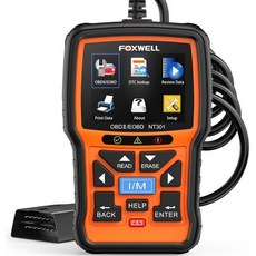 엔진 조명 점검을 위한 FOXWELL NT301 OBD2 스캐너 라이브 데이터 전문 정비사 OBDII 진단 코드 리더 도구