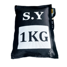 潛鯨 鉛砂袋 鉛砂帶 配重 鉛 鉛砂 鉛沙 水肺 BCD 潛水 配重帶 配重袋 漁獵背心, 1.0kg, 黑