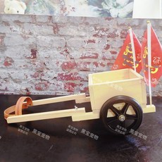 小體犬專用狗拉車買菜取快遞狗狗拉車實用遛狗車戶外狗狗推車, 小號標準版：6-15斤小型犬（加厚加旗）, 1個