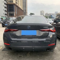 BMW 4시리즈 G26 그란 쿠페 4도어 세단 M 스타일 트렁크 스포일러 21-22 호환, 광택 블랙