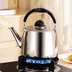 CookNest IH 스텐 휘슬 인덕션 물끓이는 주전자, 1개, 은색, 4L