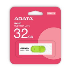 ADATA 威剛 UV320 時尚黑 亮麗白 32G 64G 128G USB 3.2 高速 隨身碟 原廠公司貨, 1個, 白