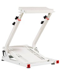 레이싱휠거치대 운전 핸들 브레이크 거치대 레이싱휠 패키지 컨트롤러 브래킷 접이식, 1개, 화이트 스탠드 기어없음, 기본 색상