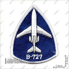 【ARMYGO】空軍波音727總統專機機種章, 1個, 不車魔鬼氈