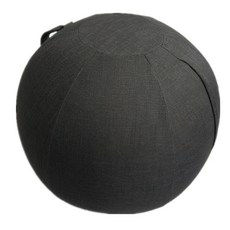Bellter 棉麻瑜伽球保護套 防臟不易起球, 黑色 55cm