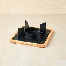모던하우스 가벼워서 좋은 알루미늄 주물 화로 CK0224018, 단품, 1개, 18*18cm