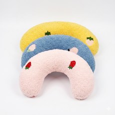 강아지 고양이 턱받침 애견 애묘 수면 꿀잠 베개 반려견휴식 애견베개, 1개, 옐로우