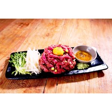 (도매)업소용 식당용 국내산 냉장 육회 뭉티기 1kg, 식감육회 1kg(썰어서), 1개