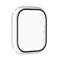 SwitchEasy Hybrid WP 9H鋼化玻璃防水保護殼, 透明,Watch 9/8/7 (45mm), 1個