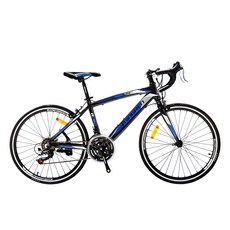 BIKEONE MG12 24吋鋁合金彎把公路車, 黑/藍, 1個