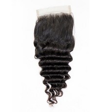 딥웨이브 레이스 클로저 레미 인디언 인모 핸드 타이 탑 150 밀도 내추럴 컬러 헤어 익스텐션 55 및 44, 02 4x4 Lace Closure, 01 빠른  Mainland, 06 10인치