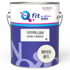 노루페인트 이지텍스200 외부용 수성, 1개, 4L, 화이트골드