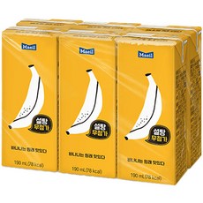 매일우유 바나나는 원래 맛있다, 190ml, 6개