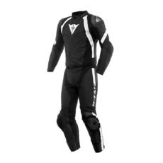 DAINESE AVRO 4 LEATHER 2PCS SUIT 連身皮衣 黑/黑白, 黑黑白