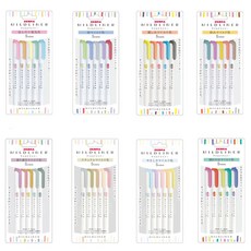 제브라 마일드라이너 5색세트, WKT7-5NC, 5개