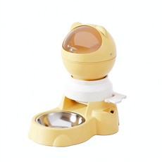 SnackSphere 寵物益智多功能自動餵食器, 黃色, 1個, 1500ml