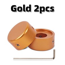 WAYER 1/2/3PCS 기타 풋 손잡이 페달 효과 )/기타 합금 및 알루미늄 (렌치 스위치 나사 액세서리 고정, Gold 2pcs