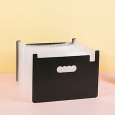 애니모어 인덱스 아코디언 파일 대용량 서류정리, 1개, 화이트 일반형 25포켓