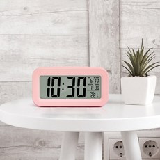 촘스토리 디지털 센서라이트02 탁상시계, 핑크