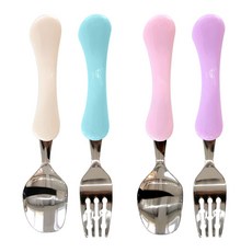 [국내산] 우리아이 스푼포크 2세트 (스푼2p + 포크2p), 1개