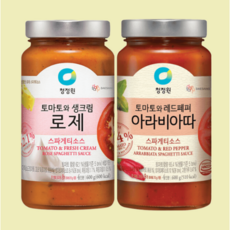 청정원 토마토소스 로제 아라비아따 스파게티소스 파스타소스, 4개, 600g