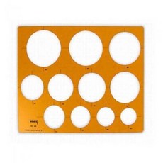 코링 템플렛 K106 대형원형 제도용품, 1개