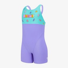 백화점정품 아레나 수영복 큐브 아동 3부 반신 레이서백 A5BG1GL04PPL 여성 여자