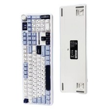 독거미 F108 pro 키보드 기계식 유무선 핫스왑 풀배열 블루투스, F108 핑크 그라데이션-라이트 페더