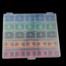 플라스틱 스레드 보빈 재봉틀 스풀 바느질 도구 저장 상자와, 1개, 2. Colorful Bobbin-1pc