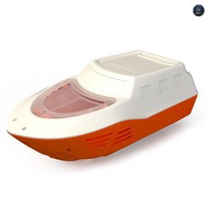 微物溪流引舟 活魚船 8L ABS材質, 橙色