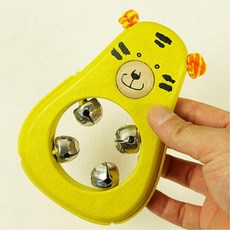 유아 흔들기놀이 호랑이 방울 템버린 탬버린놀이 EQ개발 놀이방, 1개